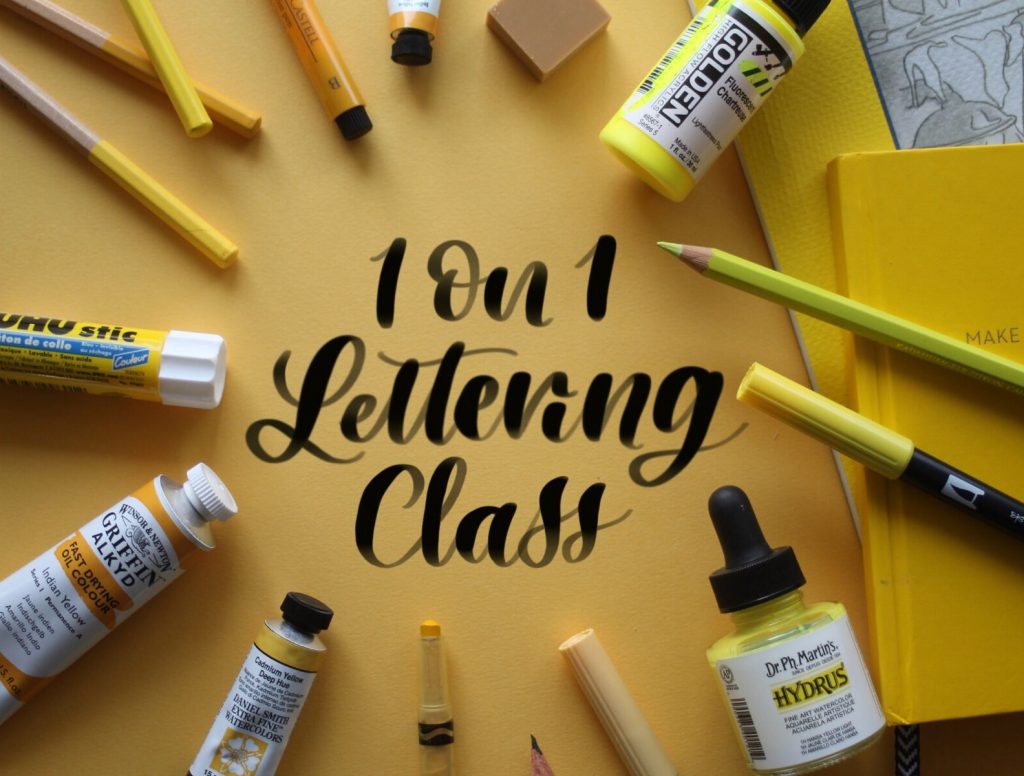 Personalized 1 on 1 Lettering Class - Lark Lettering